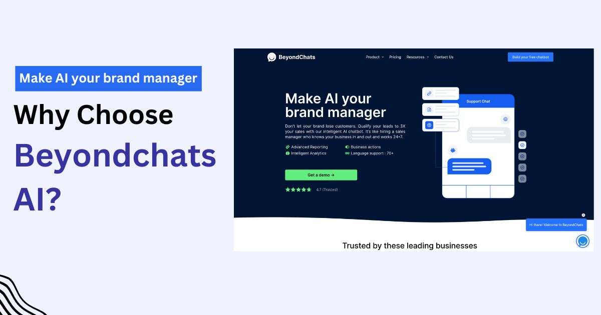 Discover the benefits of BeyondChats, a leading AI chatbot solution that enhances customer engagement with advanced AI capabilities, seamless integrations, and cost-effective plans. Perfect for businesses of all sizes.