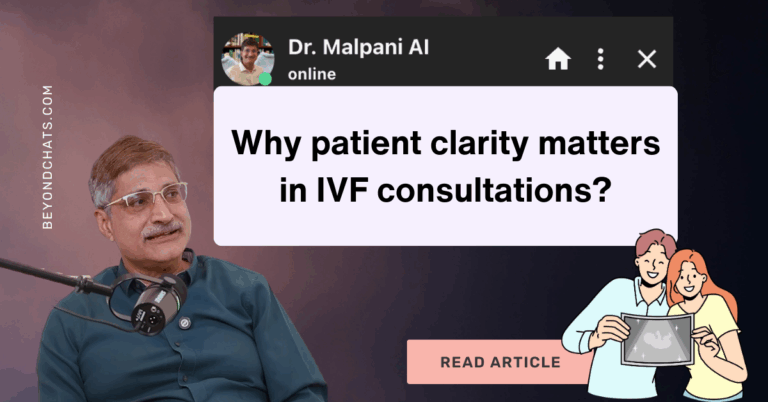 Why patient clarity matters in IVF consultations? 3 Dr. Aniruddha Malpani with IVF patients with a text "Why patient clarity matters in IVF consultations?"
